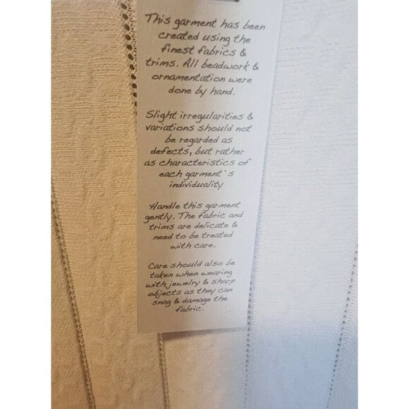 Hale Bob Ivory Sleeveless Mini Dress Large Fit And Flare Stretch Round Neck - Picture 8 of 10